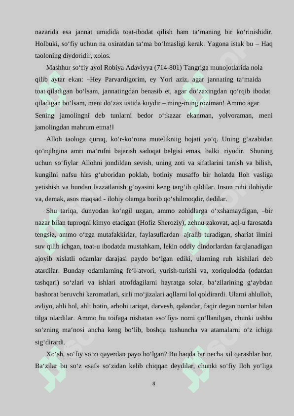 ADABIYOT DARSLARIDA TASAVVUF ADABIYOTINI OʻRGANISH USULLARI 8