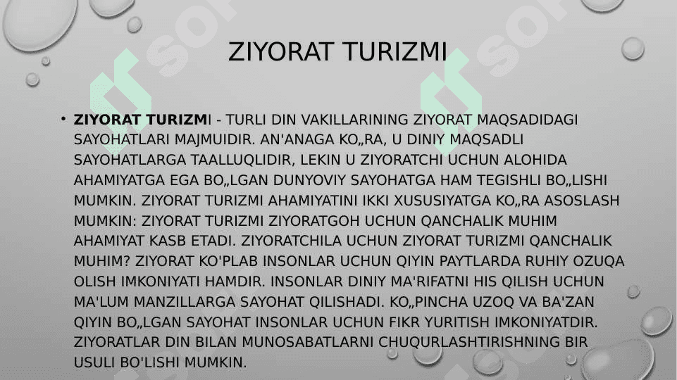 ZIYORAT TURIZM INDUSTRIYASI 2