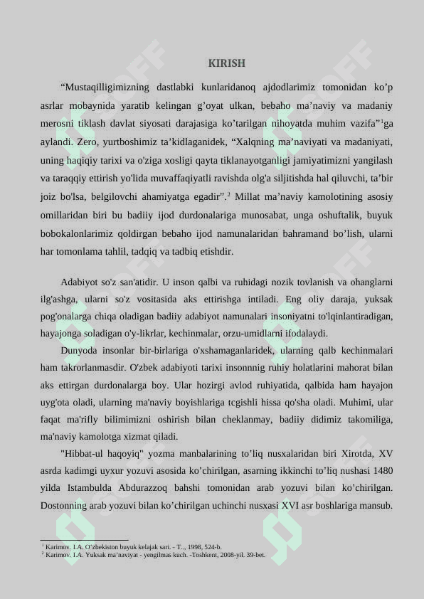 Ahmad Yugnakiyning Hibbat ul haqoyiq asarida insoniy sifatlarning ulug'lanishi 3