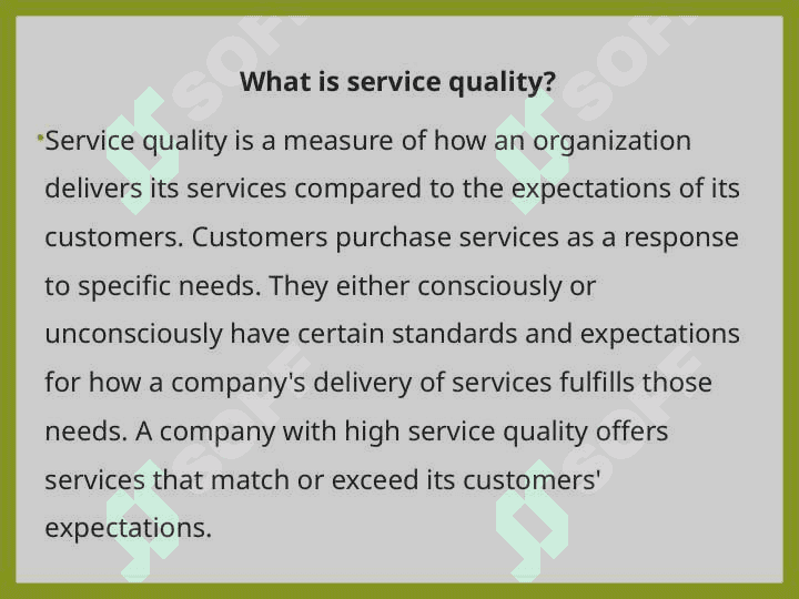 Service and quality 2