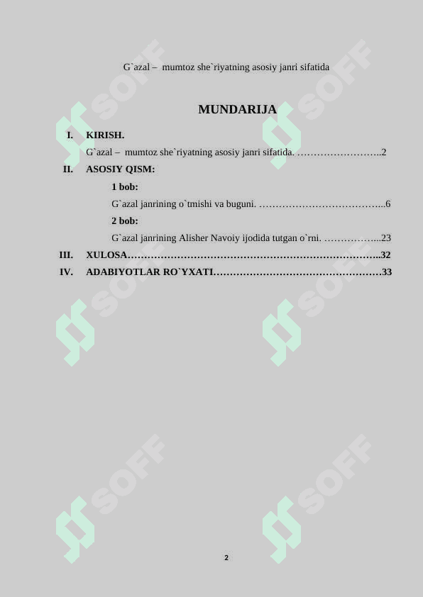 G`azal –  mumtoz she`riyatning asosiy janri sifatida 2