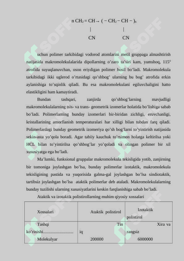 Polimerlarning mexanik mustahkamligi, sudraluvchanligi va uzoq muddatligi 6