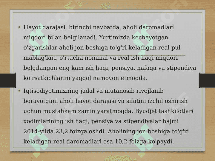 Ijtimoiy siyosatni amalga oshirish samaradorligini baholash mezonlari 2
