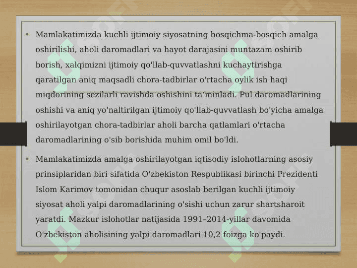 Ijtimoiy siyosatni amalga oshirish samaradorligini baholash mezonlari 8