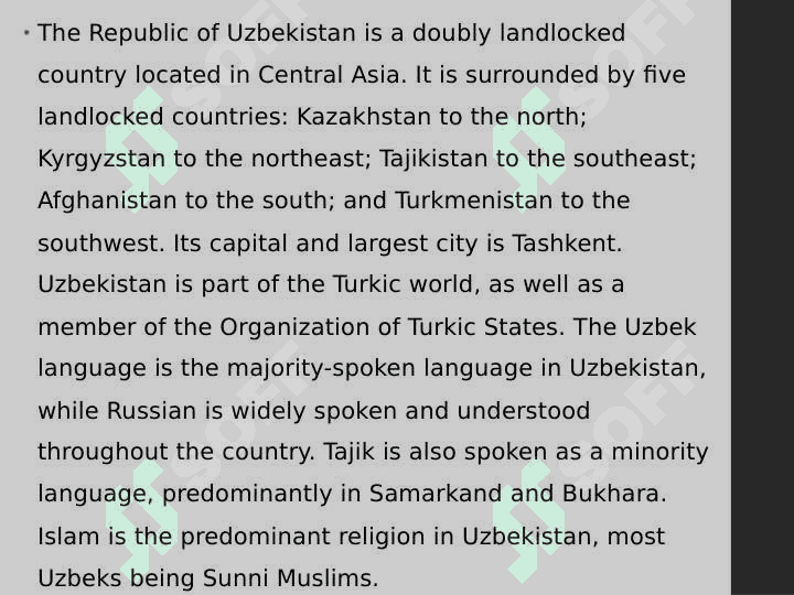 UZBEKISTAN 2