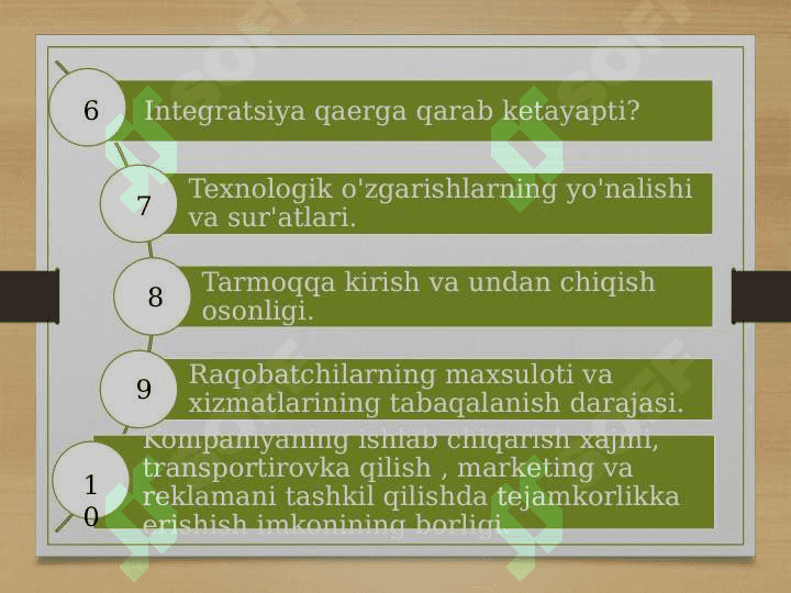 Tarmoqni ifodalovchi iqtisodiy ko’rsatgichlar 4