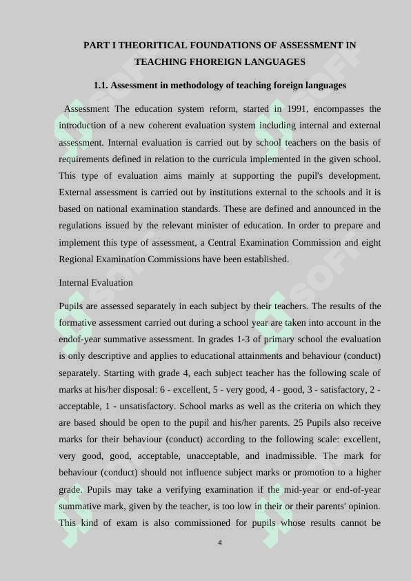 ASSESSING AND EVALUATING FOREIGN LANGUAGE 4