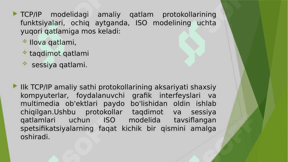 Amaliy pog’ona protokollari va xizmatlari 4