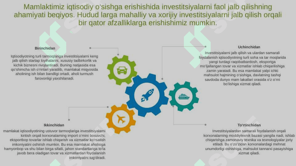 Iqtisodiyotga investitsiyalarni joriy etishda erkin iqtisodiy hududlarning roli 5