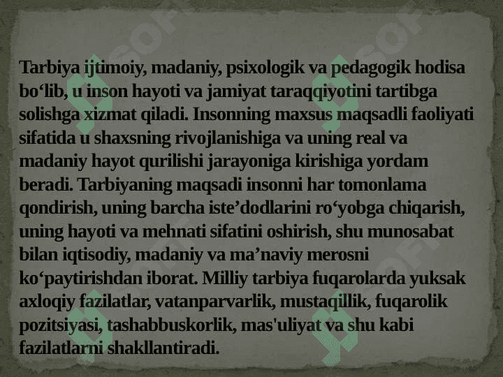 TARBIYA FANI BARKAMOL AVLOD TARBIYASINING MUHIM MANBAYI 6