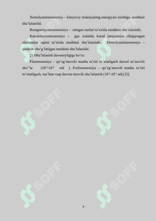LYUMINESSTET METODI ANALIZ 6