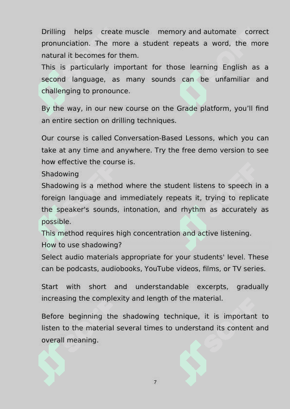 MAKING UP EXERCISES BASED ON PRONUNCIATION SKILLS course paper 7