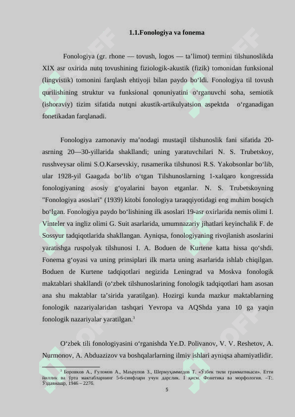 Nutqda undosh fonemalar mohiyatining o’zgarishi kurs ishi 5