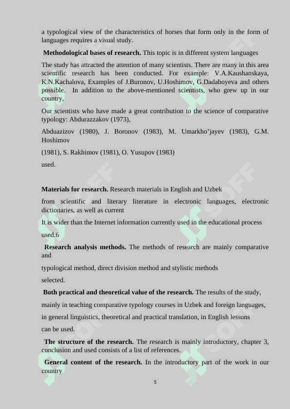 Features of translating noun phrases and number categories in English 5