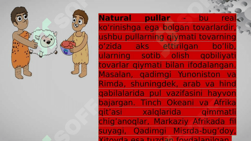 “Pulning paydo bo’lishi, zarurligi va funksiyalari” 7