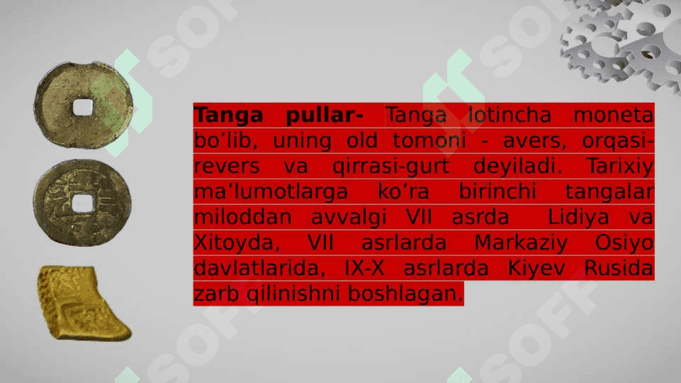 “Pulning paydo bo’lishi, zarurligi va funksiyalari” 8