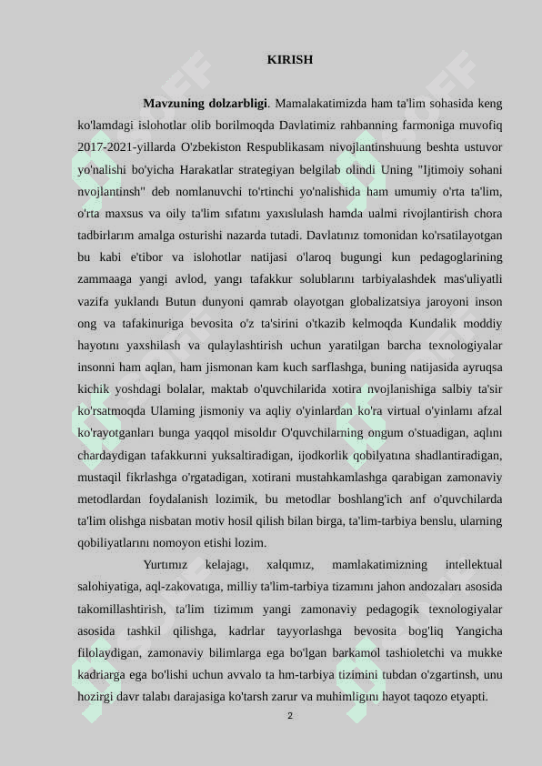 xotira. kurs ishi.docx 2