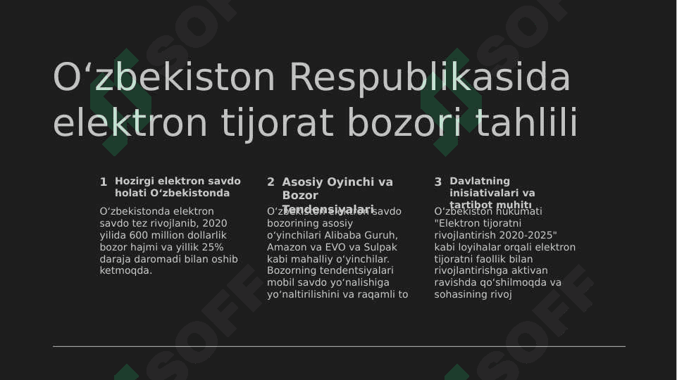 Oʻzbekiston respublikasida elektron tijoratning rivojlanish holati 3