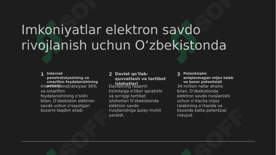 Oʻzbekiston respublikasida elektron tijoratning rivojlanish holati 6