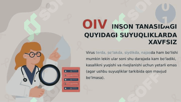 OIV INFEKSIYASI VA UNI YUQTIRMASLIKNI OLDINI OLISH 8