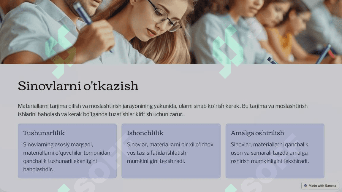 Xalqaro ta'lim dasturlari materiallarini tarjima qilish va moslashtirish 4
