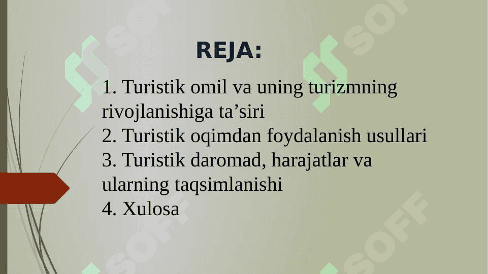 Turizm korxonalarida daromad va xarajatlar hisobi 2