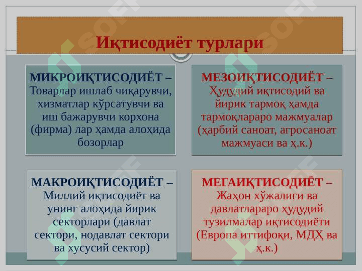 Иқтисодиёт назарияси фанининг предмети ва билиш усуллари 4