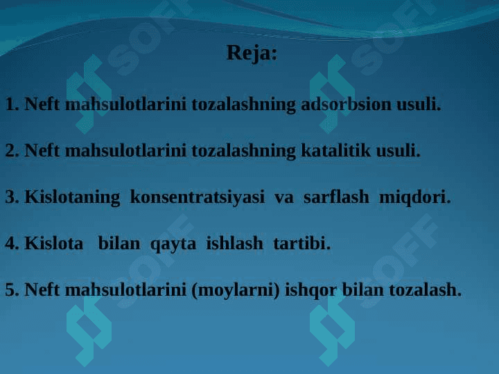 Neft mahsulotlarini adsorbsion tozalash 2