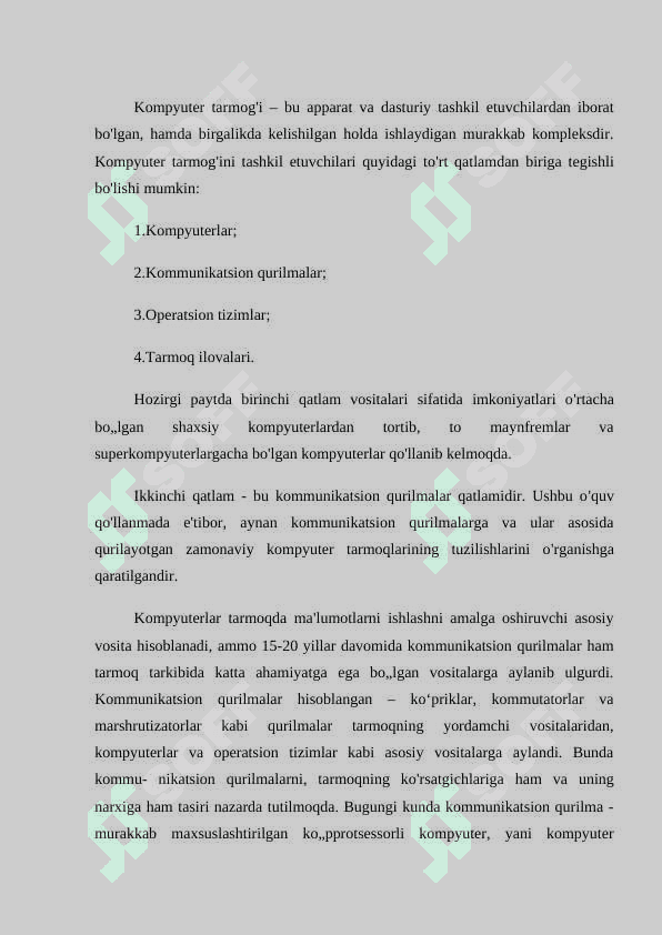 Tarmoq qurishda uchraydigan asosiy muammolar 3