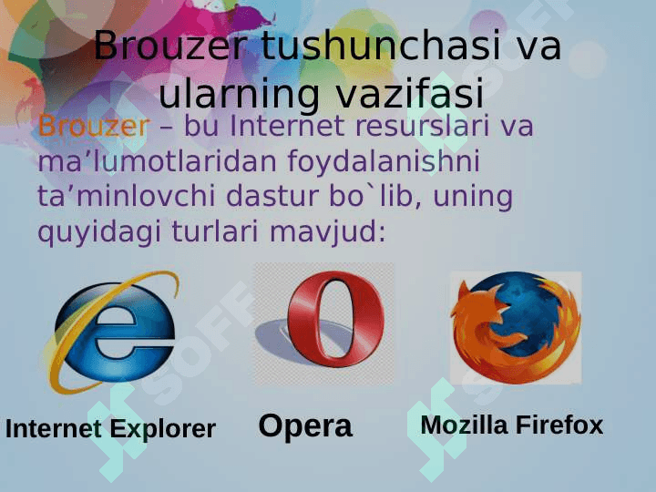 Brauzer dasturlari va ularning imkoniyatlari 6