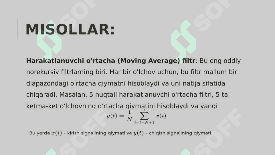 tizimlar va signallarni qayta ishlash 5