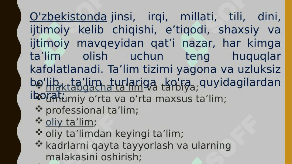 Ta'lim O'zbekiston Respublikasi rivojlanishining ustuvor yo'nalishi sifatida 3