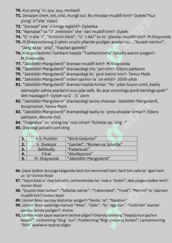 8- sinf adabiyot savol -javobi 4
