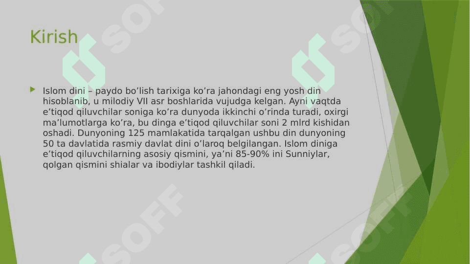 Islom dinining paydo bo'lishidagi ijtimoiy-iqtisodiy va madaniy sharoitlar 3