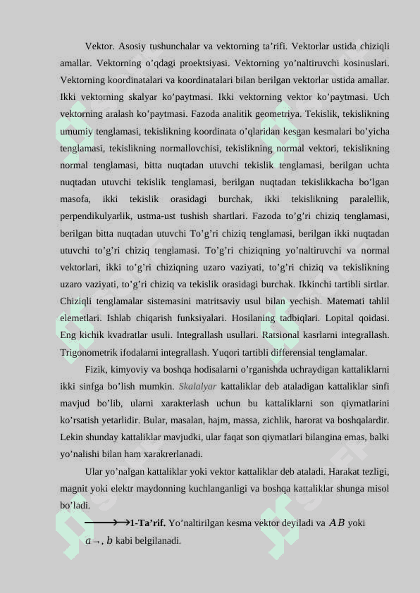 vektorlarni tashkil etish 3