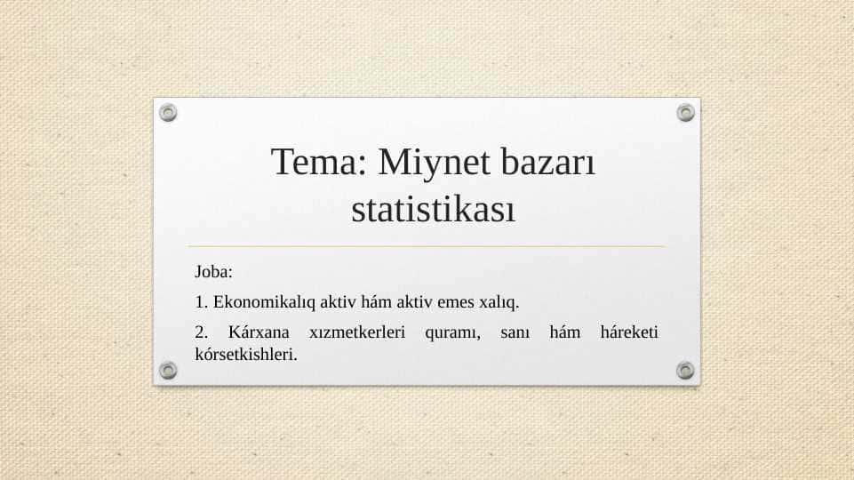 Miynet bazarı statistikası