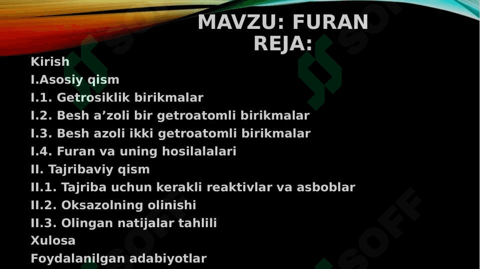 Furan slayd 2