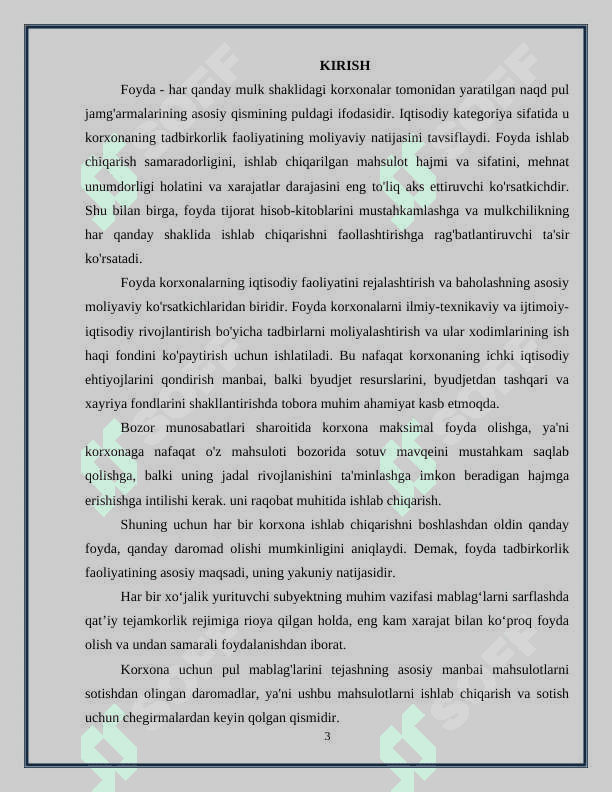 Korxona foydasini shakllantirish va undan samarali foydalanish yo’llari 3