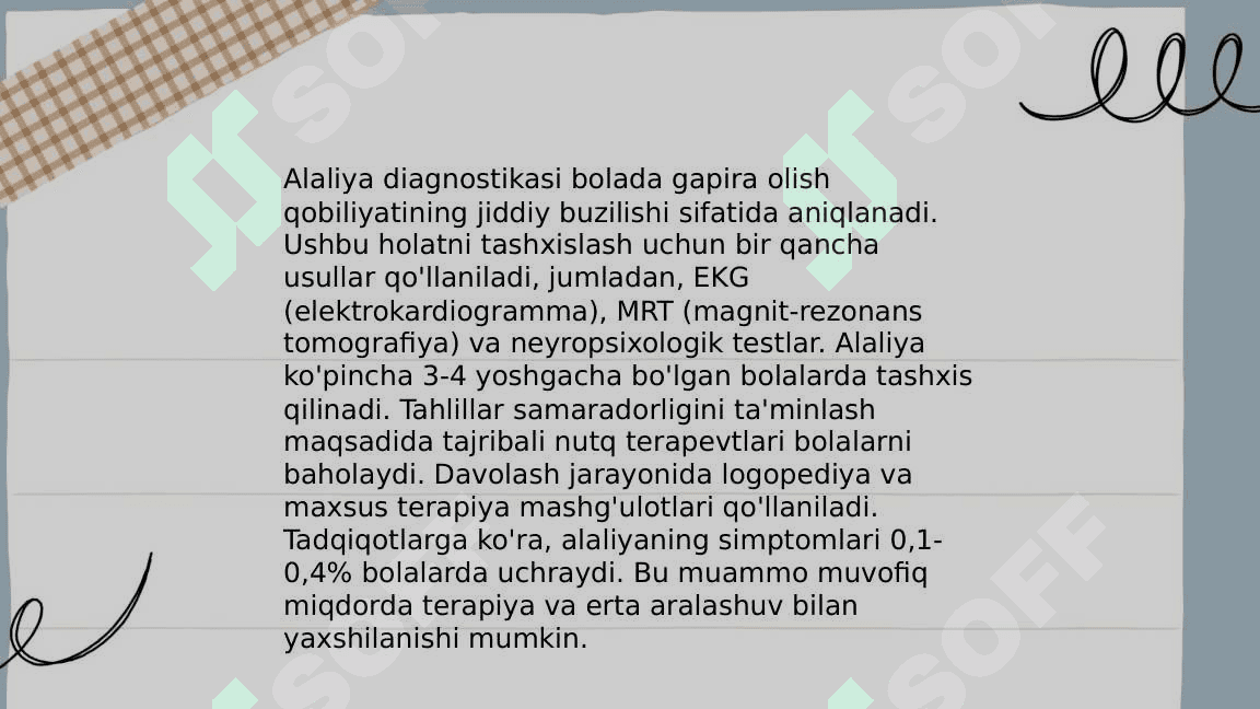 Alaliyya kasalligi slide 7