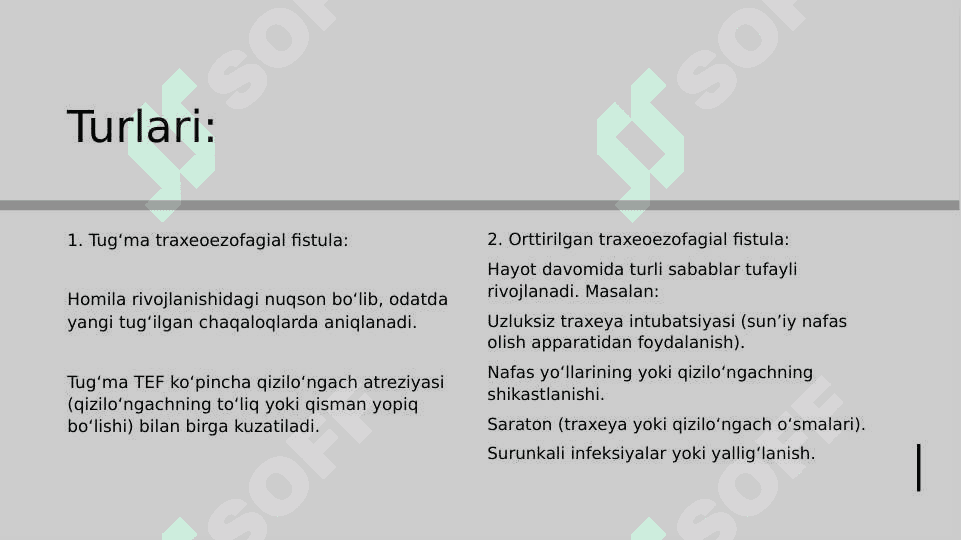 Traxeoezofagial fistula 3
