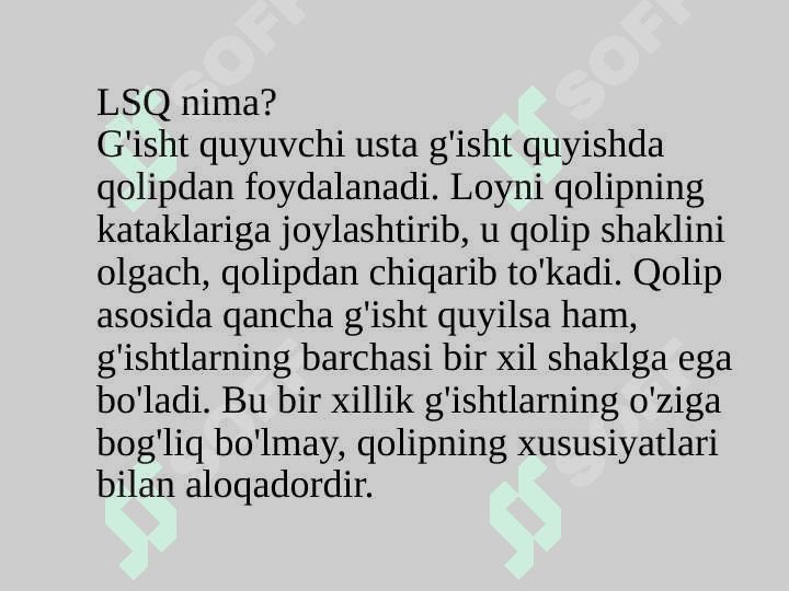 Qolip va hosila munosabati 4