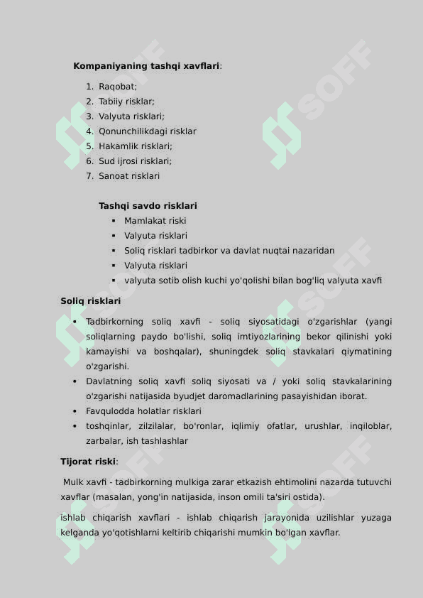 Risklarni boshqarishda sug’urtalash. 8