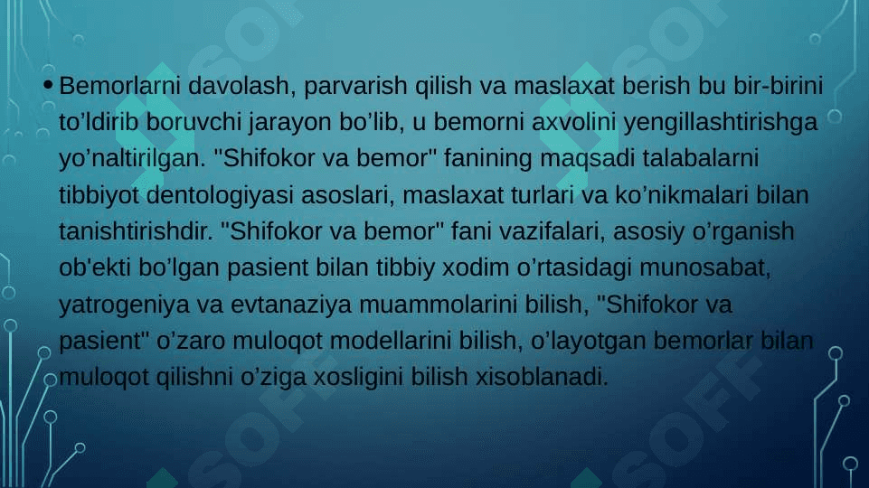Maslahat turlari,qoidalari, maslahat berish kònikmalari,asosiy prinsp va qoidalari.Maslahat berish jarayonidagi kommunikatsion tòsiqlar 2