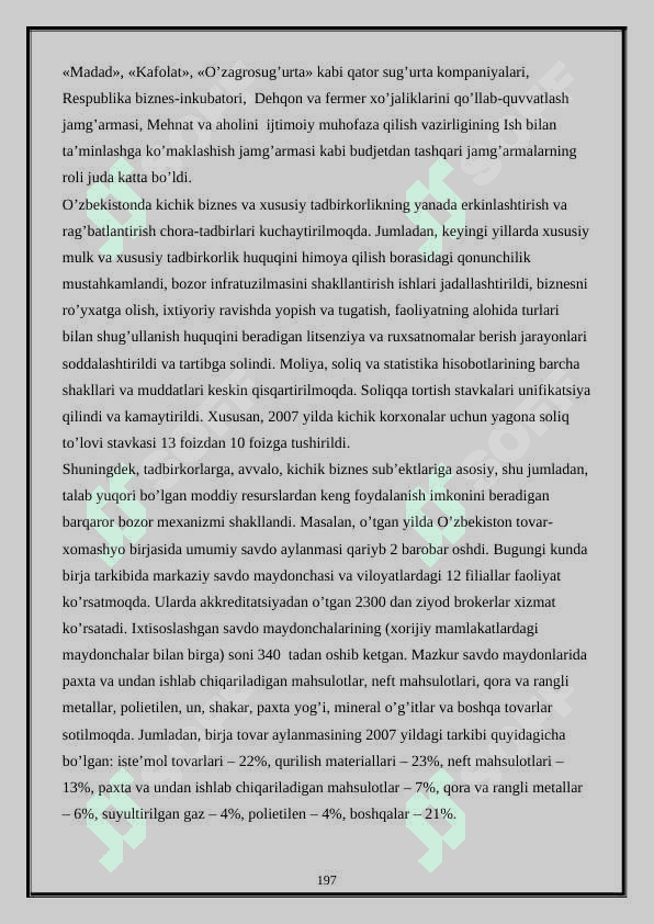 O’zbеkistonda kichik biznеs va xususiy tadbirkorlikning yanada erkinlashtirilishi va rag’batlantirilishi hamda rivojlantirilishi. O’zbеkistonda kichik biznеs va xususiy tadbirkorlikning yanada erkinlashtirilishi va rag’batlantirilishi 2