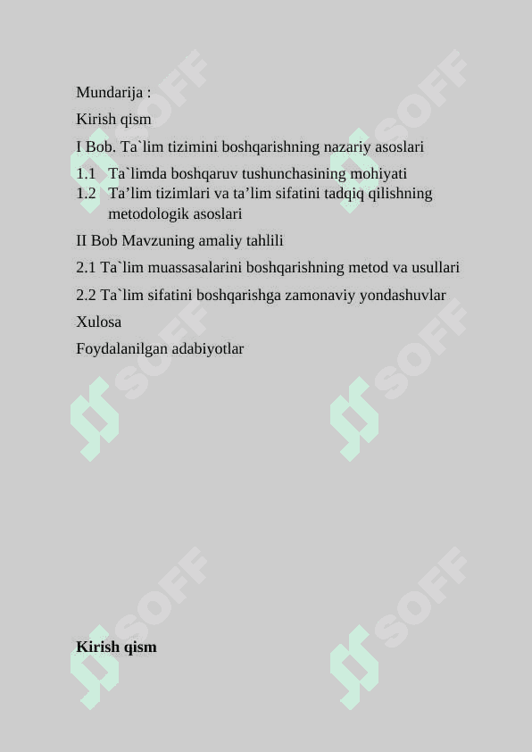 Ta`lim tizimini boshqarish 2