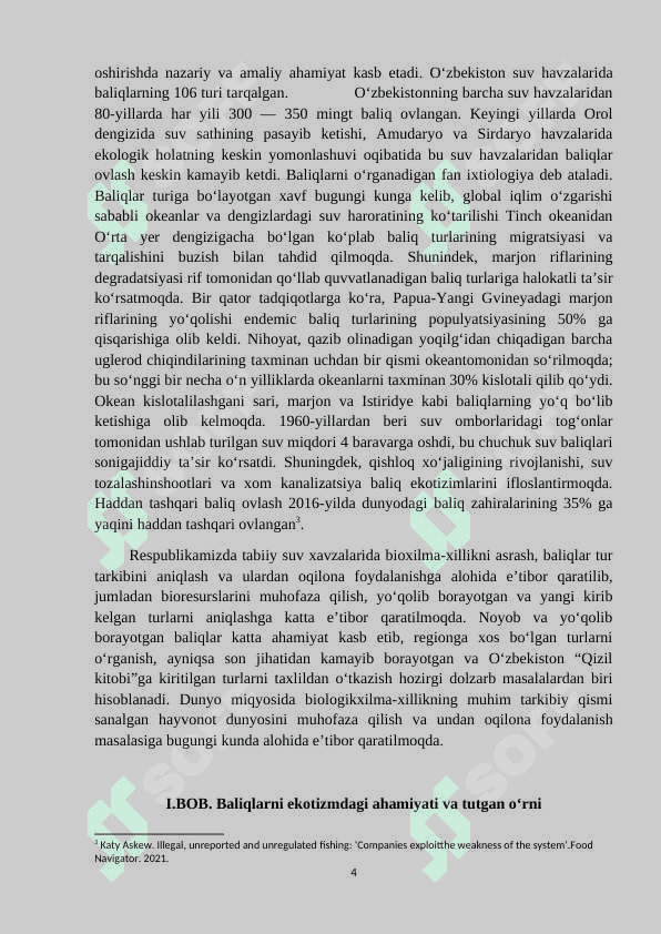 Baliqlarni ekotizmdagi ahamiyati 4