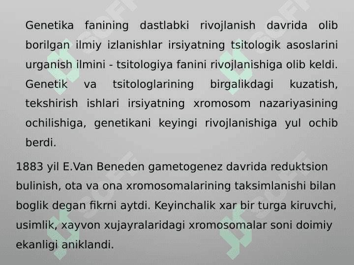 Irsiyatning molekulyar asoslari 2