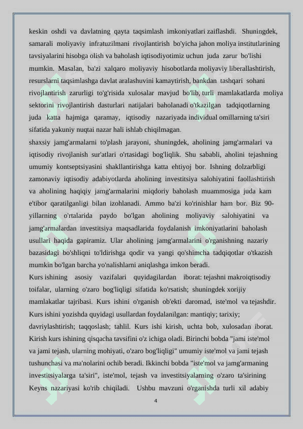 Iqtisodiy jamg’arish mohiyati va manbalari 4