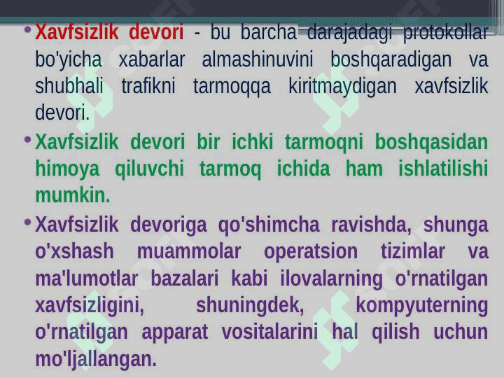 TARMOQLARDA XAVFSIZLIK MUAMMOLARI.. 7