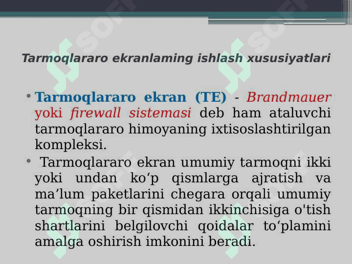 TARMOQLARDA XAVFSIZLIK MUAMMOLARI.. 8